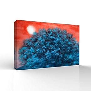 Canvas Wall Art for Living Room,Bedroom Home Artwork Paintings Abstract Forest Ready to Hang - 12x18 inches