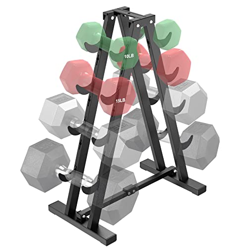 JOLISTEN Dumbbell Rack Stand Only for Home Gym, Free Weight Rack for Dumbbells 400 LBS Capacity