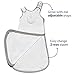 Nested Bean Zen Sack Classic - Adjustable Cotton Wearable Blanket | Baby Sleeping Bag (3-6 Months, This Way 'n That Way - Grey)