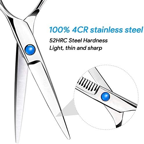 SUOXU SX-013 Professional Stainless Steel Hairdressing Scissors, 11 Pcs Barber Scissors Set for Women Men - Image 4