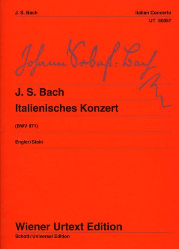 Italian Concerto BWV 971Clavierübung II/1. Edited from first editions and manuscript copiespiano
