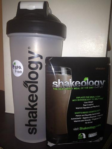 20 oz Shakeology Shaker Cup and Shakeology Chocolate Trial Shake sample Packet