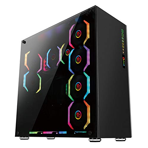 Talius Caja E-ATX Gaming Avalon Cristal Templado 4fan USB 3.0