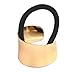 niceeshop(TM) Metallic Mirror Metal T-show Stage Style Women Circle Cuff Elastic Hair Band Ponytail Holder-Gold by niceeshop