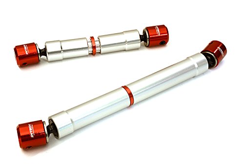 Integy RC Model Hop-ups C27298RED Billet Machined Center Drive Shafts for Axial 1/10 SCX10 II w/LCG