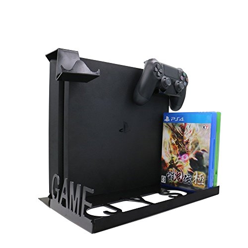 IVSO PS4 VR Wall Mount, 4 in 1 Smart Game Pad Hanger - Display Wall Mounting Kit with Adjustable Height and Width for PlayStation 4/PS4S/PS4 Pro Xbox One S / X Box ONE X Console - Thumbnail 6