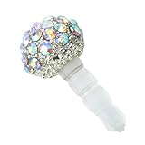 Leegoal 1pc 3.5mm Ab Crystal Ball Anti Dust Plug Stopper for Iphone4/4s Cellphone