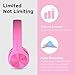 LilGadgets Connect+Wired Kids Headphones for School with Microphone, Volume Limiting & Noise Reduction Over-Ear Headset with Cord, SharePort Technology & SoftTouch Padding, Pink - Kid Headphones