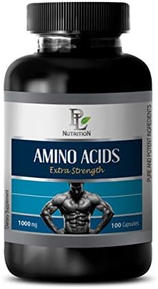 Muscle Builder Pills for Men - Amino ACIDS Extra Strength 1000MG - Amino Acid Supplements for Weight Loss - 1 Bottle 100 Capsules