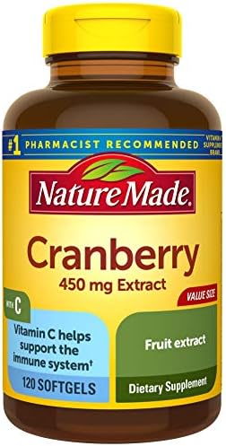 Amazon Com Nature Made Cranberry Vitamin C Softgels 120 Count Value Size Packaging May Vary Health Personal Care