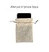 Yuxier Burlap Bags with Drawstring Favor Bags Jewelry Bags for Wedding Party,Arts & Crafts Projects, Presents, Snacks Christmas Decorations 5.3X3.7inch 50 Gift Bags (Brown)