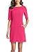 Berydress Women's Short Sleeve with Pockets Seamed Shift Dresses