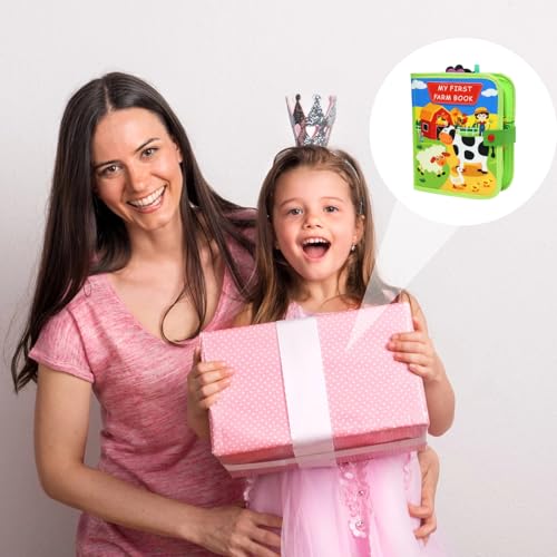 Busy Book Montessori for Children 1-3 Years | Felt Sensory Book with Educational Activities | Portable Interactive Quiet Book Game for Travel