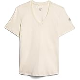 MON CHOU Women’s Premium Organic Pima Cotton V-Neck T-Shirt – Soft, Sustainable, Short Sleeve Relaxed Fit Everyday Tee