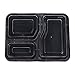 Glotoch 10 Packs 34 Ounce Rectangular Plastic Containers with Leak Proof Lid, Stackable, Disposable, BPA Free Lunch Box