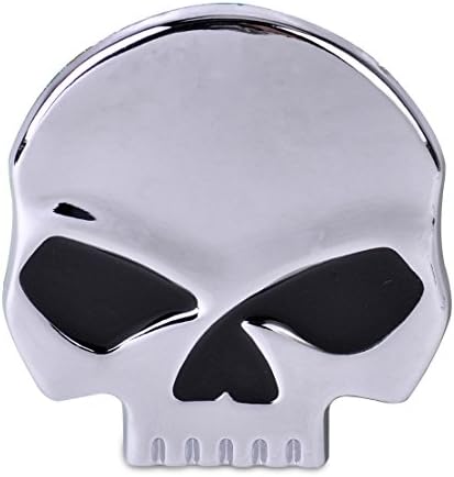 beler 3D Silver Skull Skeleton Metal Car Decal Devil Head Emblem Logo Badge Auto Motorcycle Sticker