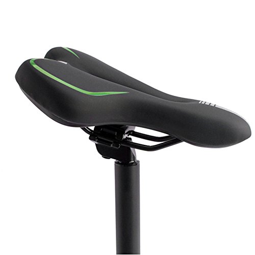 WarmCare Gel Bike Saddle Mountain Bike Seat Breathable Comfortable Professional Bicycle Seat Pad with Central Relief Zone and Ergonomics Design Fit for Road Outdoor Indoor