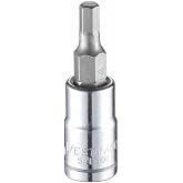 Westward 1/4 in Drive Hex Socket Bit Metric 4 mm Tip, 1 1/2 in L 54TM08-1 Each