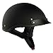 VCAN V5 Cruiser Solid Flat Black Unisex Adult Motorcycle Half Helmet (Large)