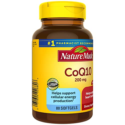 Nature Made CoQ10 200 mg, Dietary Supplement for Heart Health Support