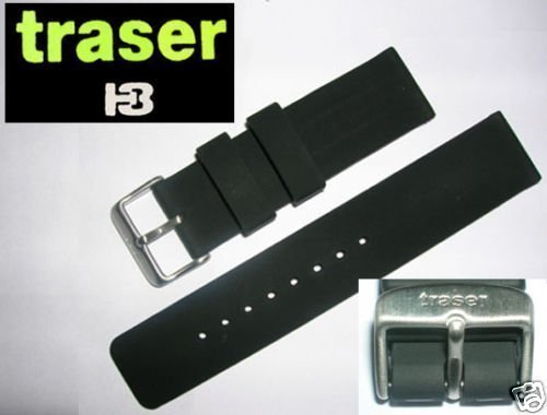 TRASER Rubber Silicon Watch Band / Strap 22mm