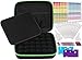30 Essential Oils Custom Carrying Case for 5ml 10ml and 15ml Bottles from doTerra, Young Living and endless others - The Perfect Hard Shell Exterior Storage Organizer for your Collection (Basil Green)