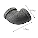 IBEUTES 10-Pack Black Malleable Iron Cast Pipe Fitting 1/2 inch 90 degree elbow, DIY Pipe Furniture, 1/2 Inch Threaded Pipe Nipples Industrial Piping