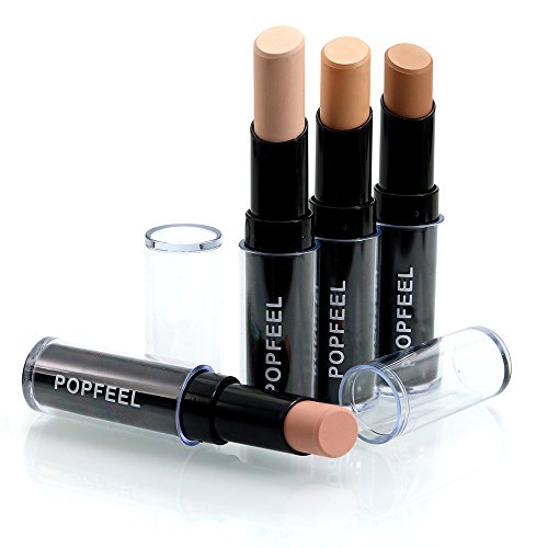 Chezaa Popfeel Professional Cruelty-Free Foundation That Covers Under-Eye Circles, Blemishes Concealer Highlight Contour Pen Stick Makeup Natrual Cream, 0.15 Ounce (C) - Thumbnail 2