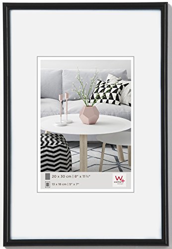 walther design Bilderrahmen schwarz 70 x 100 cm Galeria Kunststoffrahmen KB100H