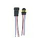 ZYTC 3 Pin Way Car Waterproof Wire Connector Plug Auto Electrical Wire Connectors AWG Terminal Pack of 5