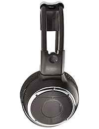 Dos Canal   Bastón plegable y ajustable trasera universal sistema de entretenimiento auriculares infrarrojos Wireless IR DVD Player Auriculares para en el coche TV Video Audio Escuchar