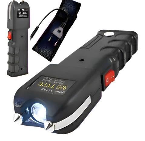 Kit Dispositovo Tatico LED, Equipamento 2 em 1, Segurança e Defesa Pessoal em Qualquer Lugar, Ideal Para Noites, Viagens, Proteção na Palma da Mão