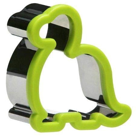 Cookie Sandwich Cutter Kitchen Gadgets Childrens Baking Set Shapes for Kids Cookies Pastry Dough Cake Biscuit Pancake Food Stainless Steel Mould Cutters Equipment Gifts (Dino)