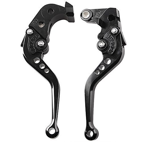 GZYF Motorcycle Adjustable Short Brake Clutch Levers Set for HONDA CBR600RR 2007-2016, CBR1000RR Fireblade/SP 2008-2016, Black