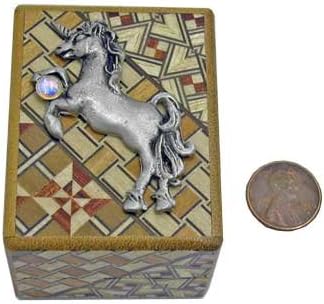 'Rearing Unicorn' Japanese Secret Puzzle Box 2 Sun 7 Steps- Koyosegi