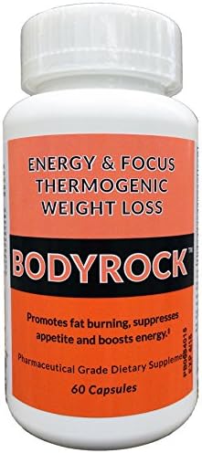 BodyRock - Fat Burning, Brain Boosting & Energy Supplement - 60 Capsules