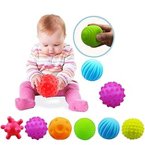 ROHSCE Sensory Balls for Baby Sensory Baby Toys 6 to 12 Months for Toddlers 1-3, Bright Color Textured Multi Soft Ball…