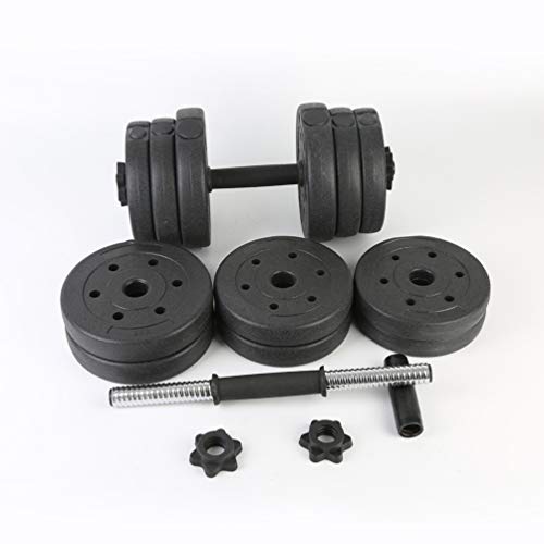 BESPORTBLE-1-Pair-of-20KG-Dumbbell-Fixed-Dumbbell-Professional-Dumbbell-Mens-Fitness-Dumbbell-Rubberized-Dumbbell-for-Sport-GYM-Men-Lady-Electroplating-iron-Black