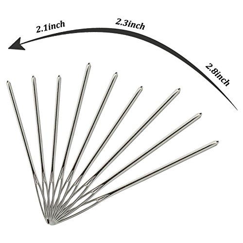 Crochet Hooks Ergonomic Crochet Hook Set with Case Plus Large-Eye Blunt Needles Yarn Knitting,Scissors,Locking Stitch Marke and Other Crochet Tools,Best Gift(47 Pieces) - Thumbnail 3