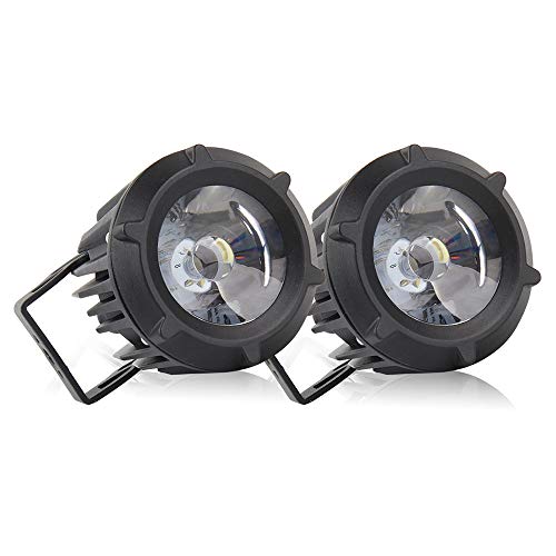 PADRAM LED Fog Lights with 25W 8D Lens 3.5″ Flood Spot Combo Beam 6000K White Round Driving Pod Lights Waterproof for Offroad Motorcycle Jeep Truck Boat Tractor (Pack of 2)