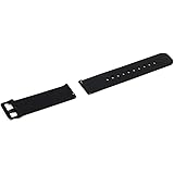 Awinner Watch Band for Pebble Time , Strap for Pebble Time Smartwatch Band Replacement Accessories with Metal Clasps Watch Strap/Wristband Siliconed replace with this Pebble Time bands adaptors (Black)