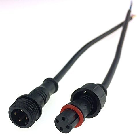 LOT x 5 Pairs AWM 300V Waterproof LED Connector 4 wires 4Pins RGB LED Strip Waterproof Adapter LED Connector Cable for LED Light
