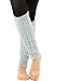 TeeHee 80s Vintage Comfortable Ribbed Cable Knit Leg Warmers for Women 3 pairs (Cable Knit with Rib)