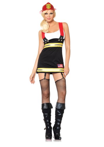 Leg Avenue Backdraft Babe, garter dress w/attached cotton tank and suspenders