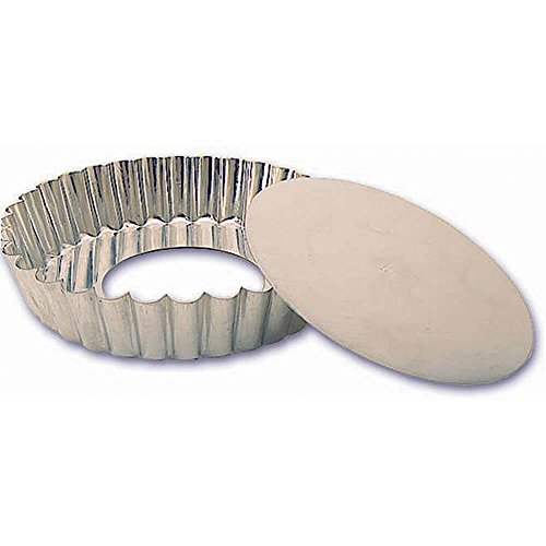 Matfer Bourgeat 340685 Deep Fluted Tart Mold with Removable Bottom