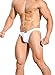 Ouber Men's Bodybuilding Posing Trunks Bikini Briefs Comfort Pouch Underwear (White,S)