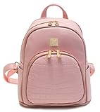 Kenox Girls Pu Leather College Daypacks Multi-function Travel Backpack