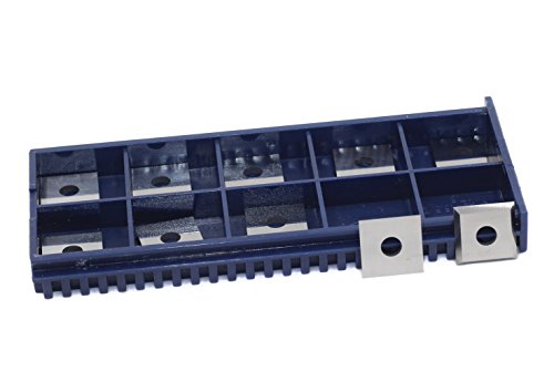 YUFUTOL 12mm Square Straight Carbide Cutter Inserts 4 Edges(12mm lengthX12mm widthX1.5mm) Straight-Hole,Pack of 10, Designed for Spiral/Helical Planer Cutter Head - Thumbnail 4
