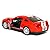 5" 2007 Shelby GT500 1:38 Scale (Red/White Stripes)