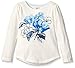 Crazy 8 Girls' Jet Ivory Flower Knit Top